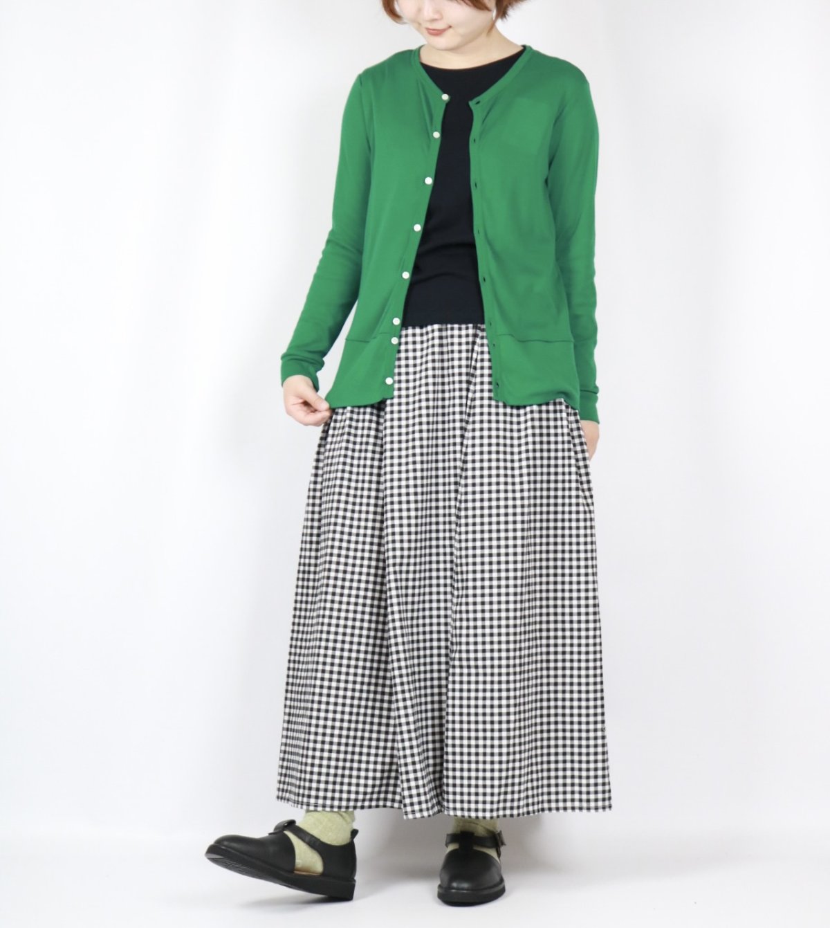 画像8: NARU ソフトフライスロングスリーブカーディガン 3色 (8)