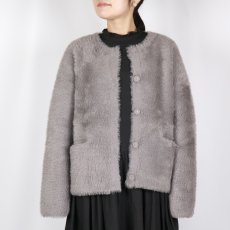 画像14: sosotto  フェイクファーニットカーデ   2色 (14)