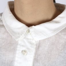 画像9: tumugu 太番手ステッチコットンリネンボイルシャツ 2色 (9)