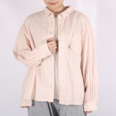 画像15: tumugu 太番手ステッチコットンリネンボイルシャツ 2色 (15)