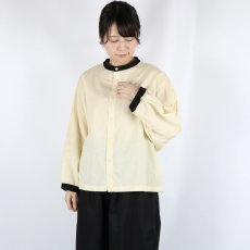 画像3: NARU 綿麻キャンブリックワッシャークレリックシャツ　２色 (3)