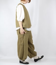 画像3: tumugu　リネンコットンキャンバス　パンツ　2色 (3)