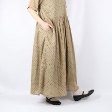 画像28: SOIL COTTON VOILE DOT PRINT BANDED COLLAR DRESS　2色2サイズ (28)