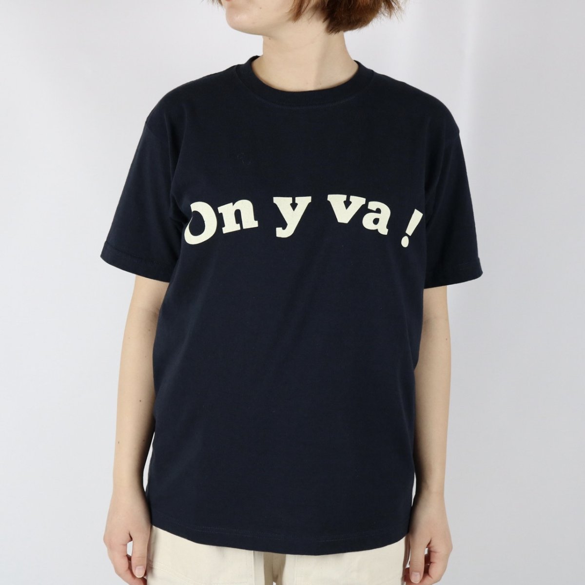 画像4: 20%OFF SALE!  Vent d'ouest コットンロゴTシャツ『On y va!』3色 (4)