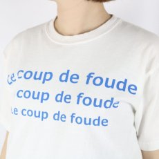 画像5: Vent d'ouest コットンロゴTシャツ『Le coup de foude』2色 (5)