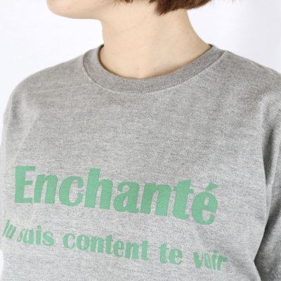 画像1: Vent d'ouest コットンロゴTシャツ『enchanté』2色