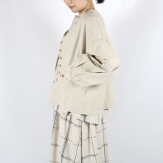 画像13: tukuroi  綿麻平織ボリューム袖 ジャケット 2色 (13)