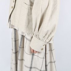 画像18: tukuroi  綿麻平織ボリューム袖 ジャケット 2色 (18)