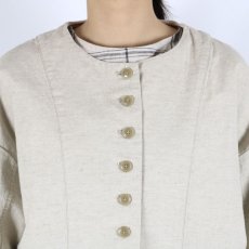 画像10: tukuroi  綿麻平織ボリューム袖 ジャケット 2色 (10)