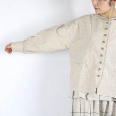 画像9: tukuroi  綿麻平織ボリューム袖 ジャケット 2色 (9)