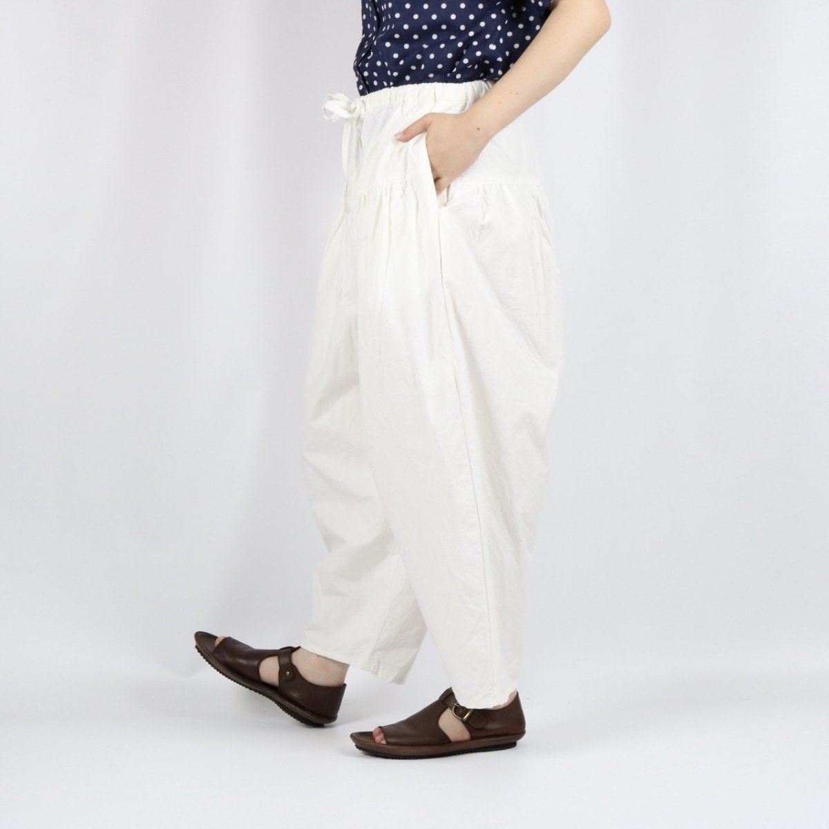 画像14: Gauze#　コットン クリムトパンツ　2色 (14)