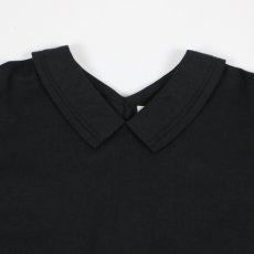 画像11: 30%OFF SALE　ROBE de PEAU ブリリアントコットンリネンブラウス   BLACK (11)