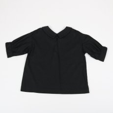 画像14: 30%OFF SALE　ROBE de PEAU ブリリアントコットンリネンブラウス   BLACK (14)