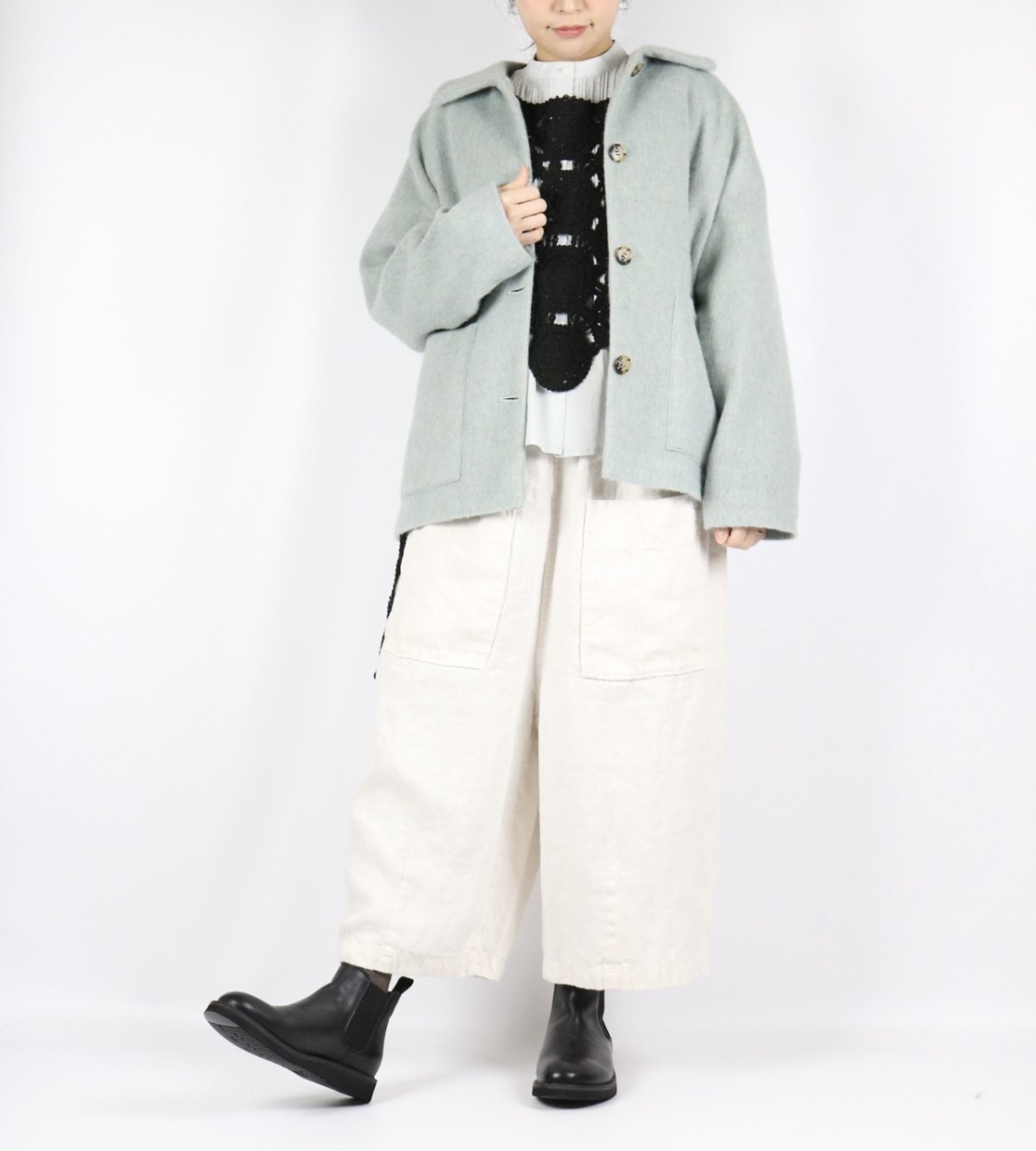 画像8: vent d'ouest ライトシャギーショートコート 2色 (8)