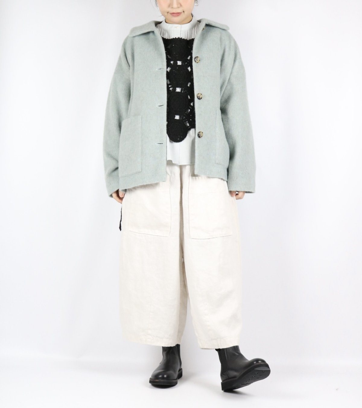 画像7: vent d'ouest ライトシャギーショートコート 2色 (7)