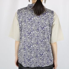 画像19: 40%OFF SALE   Michel Beaudouin LIBERTYタナローンSUMMER ノースリーブブラウス 2色 (19)