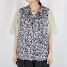 画像17: 40%OFF SALE   Michel Beaudouin LIBERTYタナローンSUMMER ノースリーブブラウス 2色 (17)