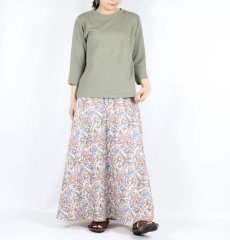 画像21: 30%OFF SALE！　tumugu　スーピマ マシュコットン ７分袖カットソー　2色 (21)