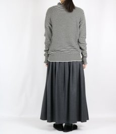 画像16: O'neil of Dublin   WORSTED WOOL LOW WAIST PLEATS WRAP SKIRT LENGTH 80cm (WITH PIN) 3色 (16)