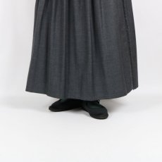 画像21: O'neil of Dublin   WORSTED WOOL LOW WAIST PLEATS WRAP SKIRT LENGTH 80cm (WITH PIN) 3色 (21)