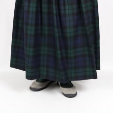 画像28: O'neil of Dublin   WORSTED WOOL LOW WAIST PLEATS WRAP SKIRT LENGTH 80cm (WITH PIN) 3色 (28)