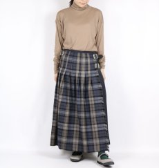 画像6: O'neil of Dublin LOW WAIST PLEATS WRAP SKIRT LENGTH 80cm (WITH PIN) (6)