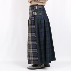 画像4: O'neil of Dublin LOW WAIST PLEATS WRAP SKIRT LENGTH 80cm (WITH PIN) (4)