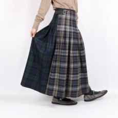 画像2: O'neil of Dublin LOW WAIST PLEATS WRAP SKIRT LENGTH 80cm (WITH PIN) (2)