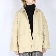 画像8: LABORATORY ビックポケットオーバーシャツ MAT BEIGE (8)