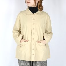 画像1: LABORATORY ビックポケットオーバーシャツ MAT BEIGE (1)