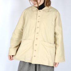 画像2: LABORATORY ビックポケットオーバーシャツ MAT BEIGE (2)