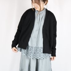 画像21: SOIL FRENCH TERRY V-NECK 1 BUTTON CARDIGAN　3色 (21)