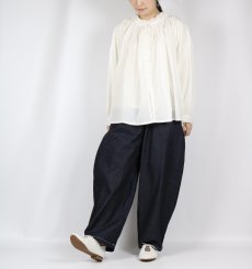 画像7: soil　60s CAMBRIC PLAIN WITH LACE NECK GATHERED SMOCK 　2色 (7)