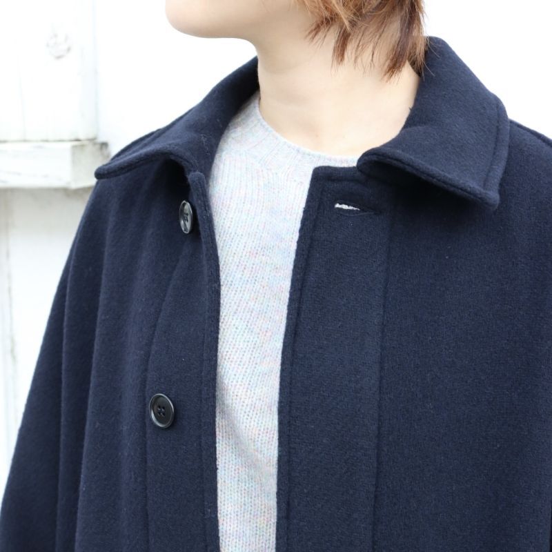 HTS WOOL BALMACAAN COAT ウールバルマカンコート 黒-