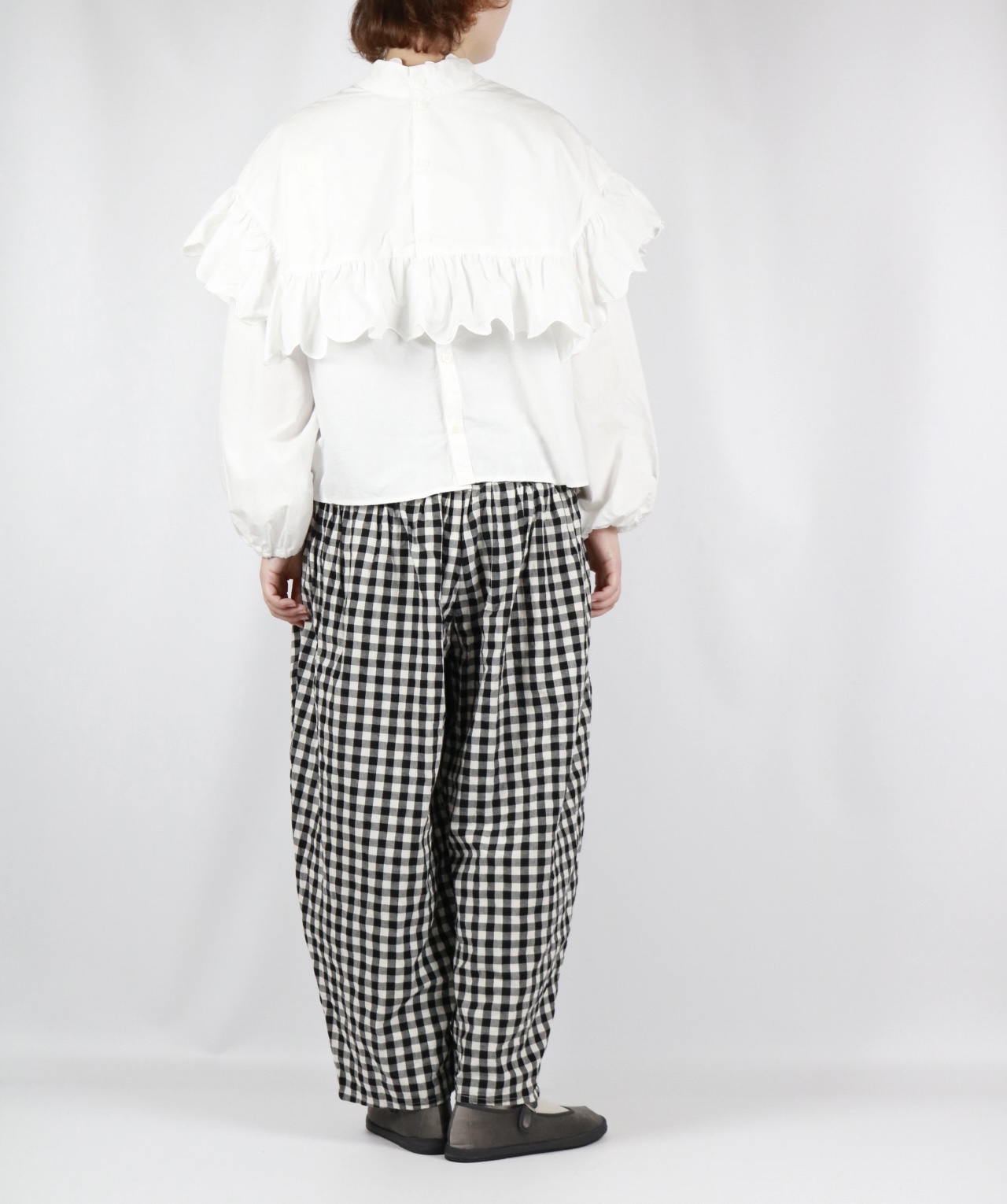 Gauze# DRY COTTON GINGHAM KLIMT PANTS - toritoRu