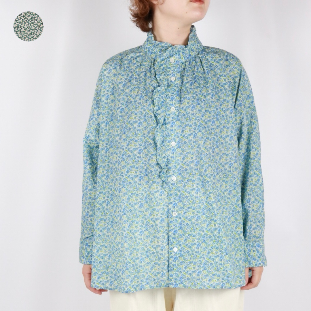 LABORATORY リバティー　フリルブラウス LABORATORY LIBERTY フリルブラウス 2色 - toritoRu