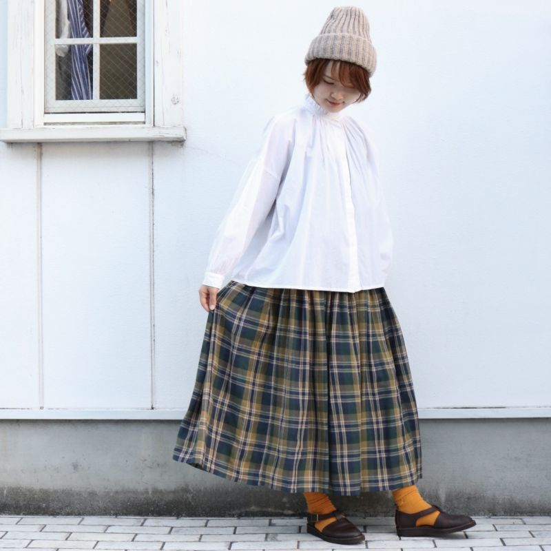 SOIL 60'S CAMBRIC PLAIN FRILL COLLAR SHIRT 2色 - toritoRu